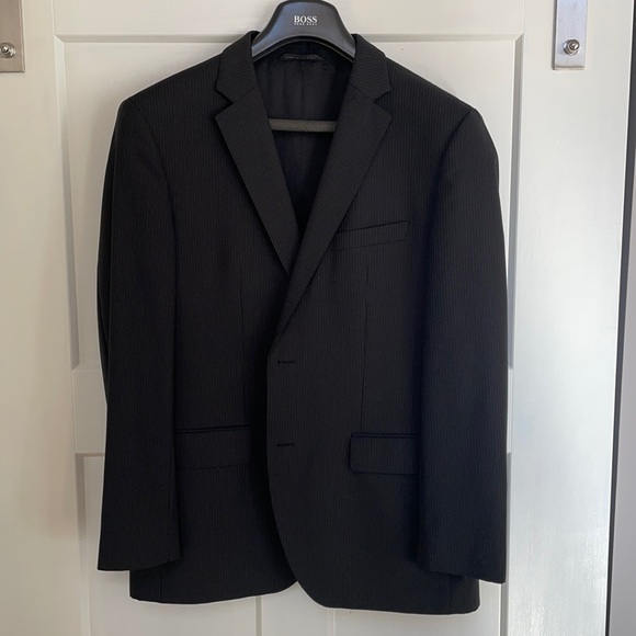 Hugo Boss Other - Hugo Boss black pinstripe suit jacket and pants